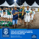 Final do Campeonato de Beach Soccer lota Arena de Verão