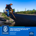 Obra de pavimentação do trecho Lagoa Funda X ES 060